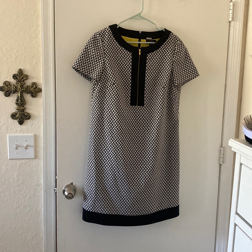 Tahari Black and White Dress